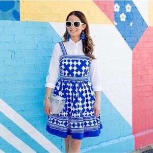 Kate Spade Lantern Poplin Dress Cobalt Blue
Size 8 ASO Pippa Middleton